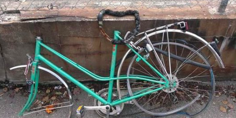trasig cykel