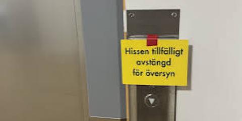 avstängd hiss
