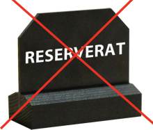 Ej reserverat